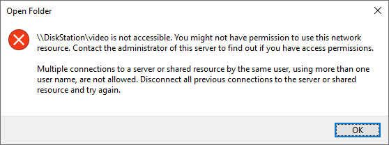 When I try to connect to a network share I get an error message I;ve not seen before. 614a07d8-b2e4-4ca5-a90b-fbb3e08c68ce?upload=true.png