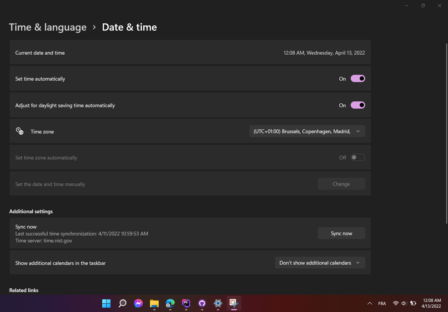 Taskbar clock is one hour ahead of internal clock 619a4ecf-79d4-46b4-ac9c-e97eeffbbc13?upload=true.png