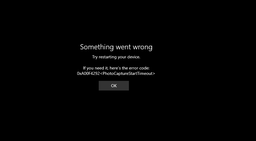 Camera App not working for one user on device 61cda647-fdf0-438b-a86f-617a7c324aaf?upload=true.png
