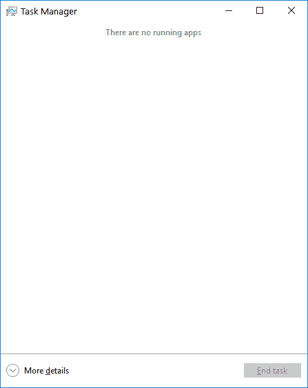 Leonelsr2 Created on February 26, 2018 Task Manager Processes tab completely blank 620e0141-6336-4133-b168-1cac8ee1cfc2?upload=true.png