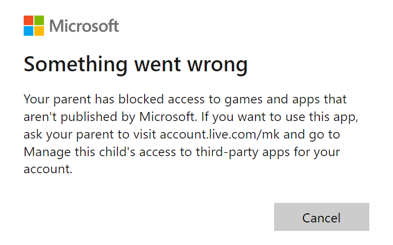 From the https://account.microsoft.com/family website, how do I Manage this child's access... 626b4503-d17d-4cbc-9512-2a32d2ed08d7?upload=true.png
