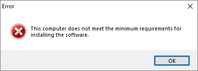 "This device does not meet the minimum requirements to install this software", says the... 62f9b0cc-4454-4c69-ab0e-c64defe40a66?upload=true.png