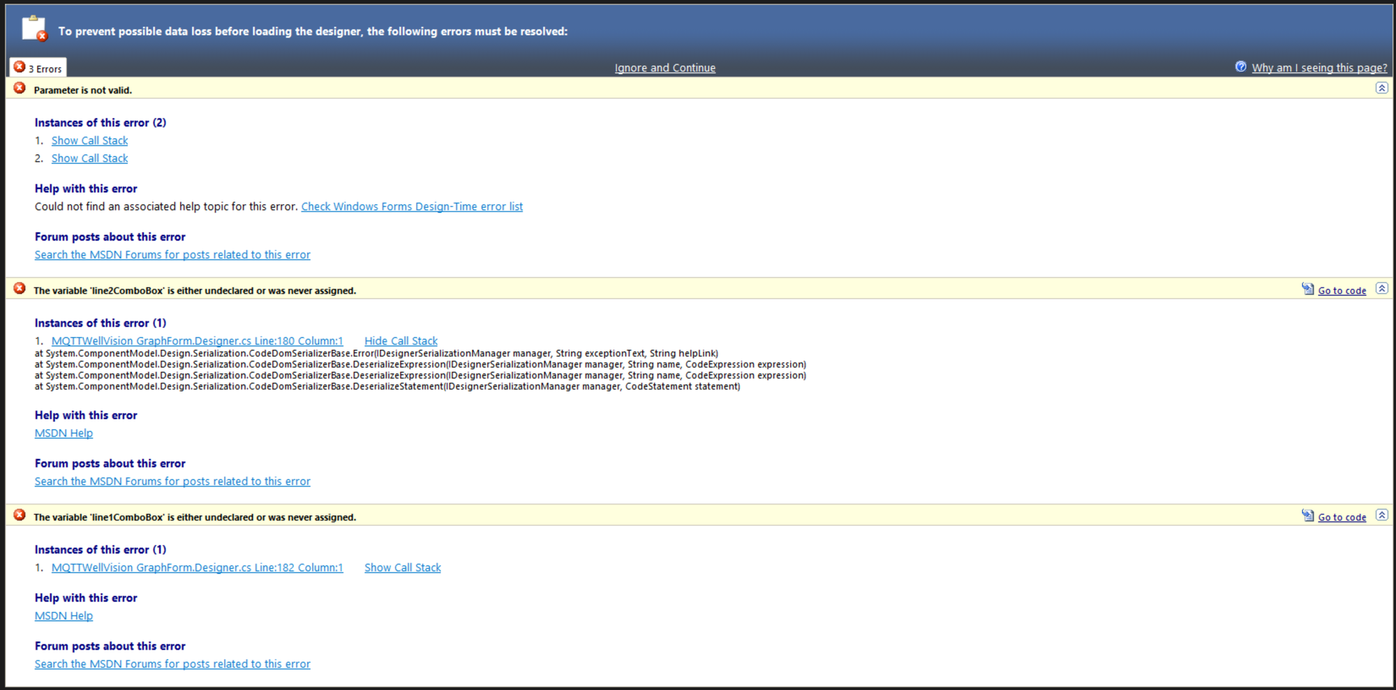VS2019 parameter is not valid errors when opening previously created forms 62fa95b0-3116-4a14-a951-2d18913910bd?upload=true.png