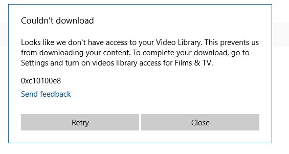 I am Trying to download a movie I have rented from Microsoft store but it is giving me an... 6383b59c-9fae-4be5-b920-9fc47a9b284f?upload=true.jpg
