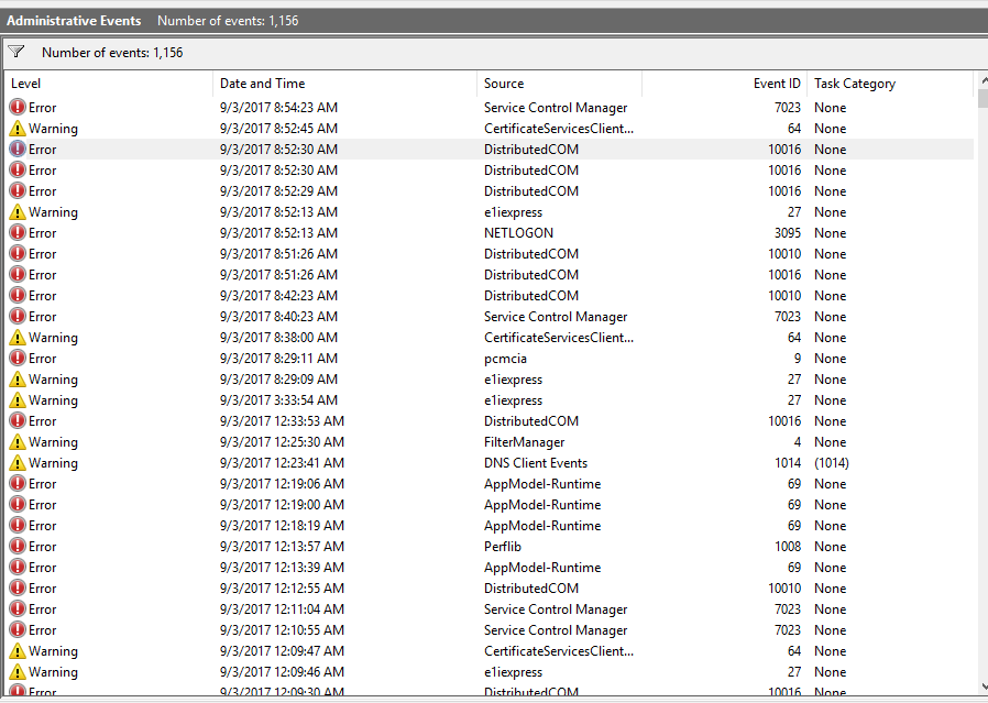 Event viewer Errors, Warnings after upgrade to 1803 with two new HDDs 638c76c6-6e30-4050-8cb7-90be2594103e.png