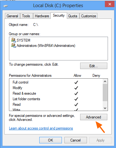 How Do I regain Properties and access to my Local disk C:? 63ef115c-9343-4370-80cc-26bb78ef60d0.png