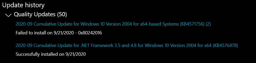 Cumulative update for windows 10 version 2004 for x64-based systems failure to update:... 641b25ea-cf9b-4ad9-a6cc-0c8a49ca51fd?upload=true.png