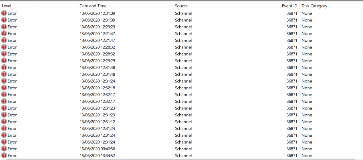 A fatal error occurred while creating a TLS client credential. The internal error state is... 642a38e6-f11a-4940-b31d-c2bce5eebeca?upload=true.png