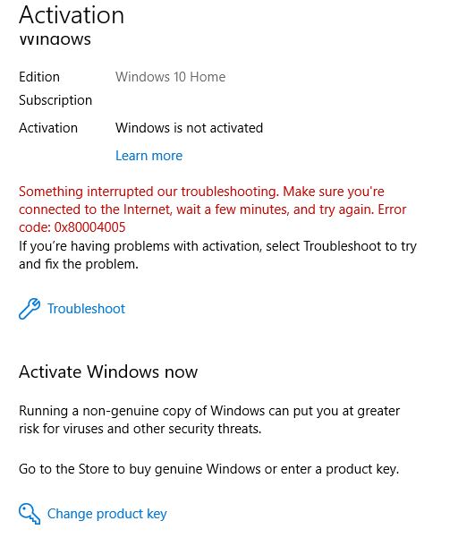 Unable to activate windows 10. It was activated initially, but recently started displaying... 64642070-0245-49cf-b689-710e8065858f?upload=true.jpg