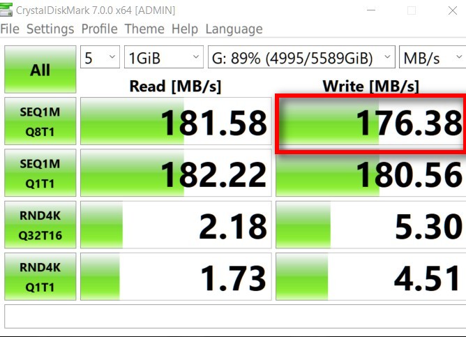 What would cause a considerable speed difference between Bitlocker enabled HDD's in Win 10... 646980fe-28bf-4bc4-ad6e-b9dc88f3d0cf?upload=true.jpg