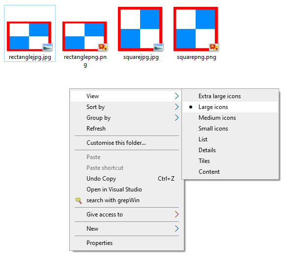 Non-square images no longer show thumbnails in Small Icons or Details view in File Explorer 648a93fb-2395-4cc4-8bc6-ebd39dc07133?upload=true.png