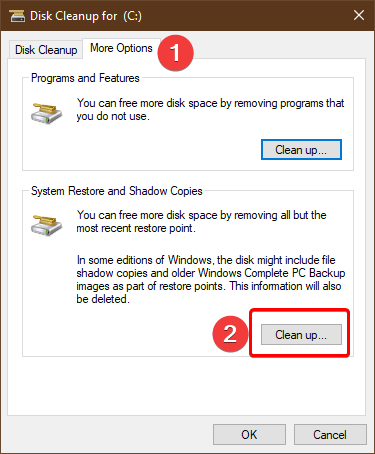 Disk Cleanup to Free up disk space in Windows 10 65009e20-dcf7-4fd0-90e2-bfb77a51f79e?upload=true.png