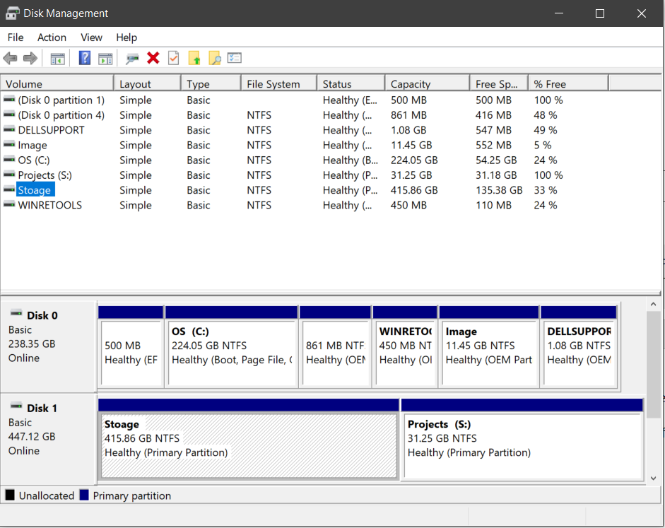Disk partition not showing up in File Explorer, yet shows up in Disk Management. 6537e3bb-3de7-4481-8914-1f2682b9e508?upload=true.png