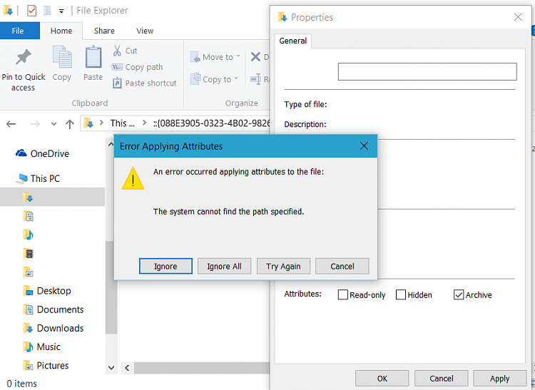 How do we duplicate core folders to appear under "This PC" to avoid having to access them... 65462d1485963461t-duplicated-quick-access-folders-error-3.png