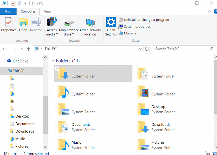 How do we duplicate core folders to appear under "This PC" to avoid having to access them... 65464d1485963461t-duplicated-quick-access-folders-error-1.png