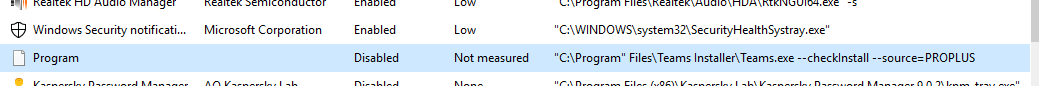 "program" in startup applications with location "C:\Program" Files\Teams... 65dd883f-4c03-44aa-b034-ee7f284bd4a9?upload=true.png