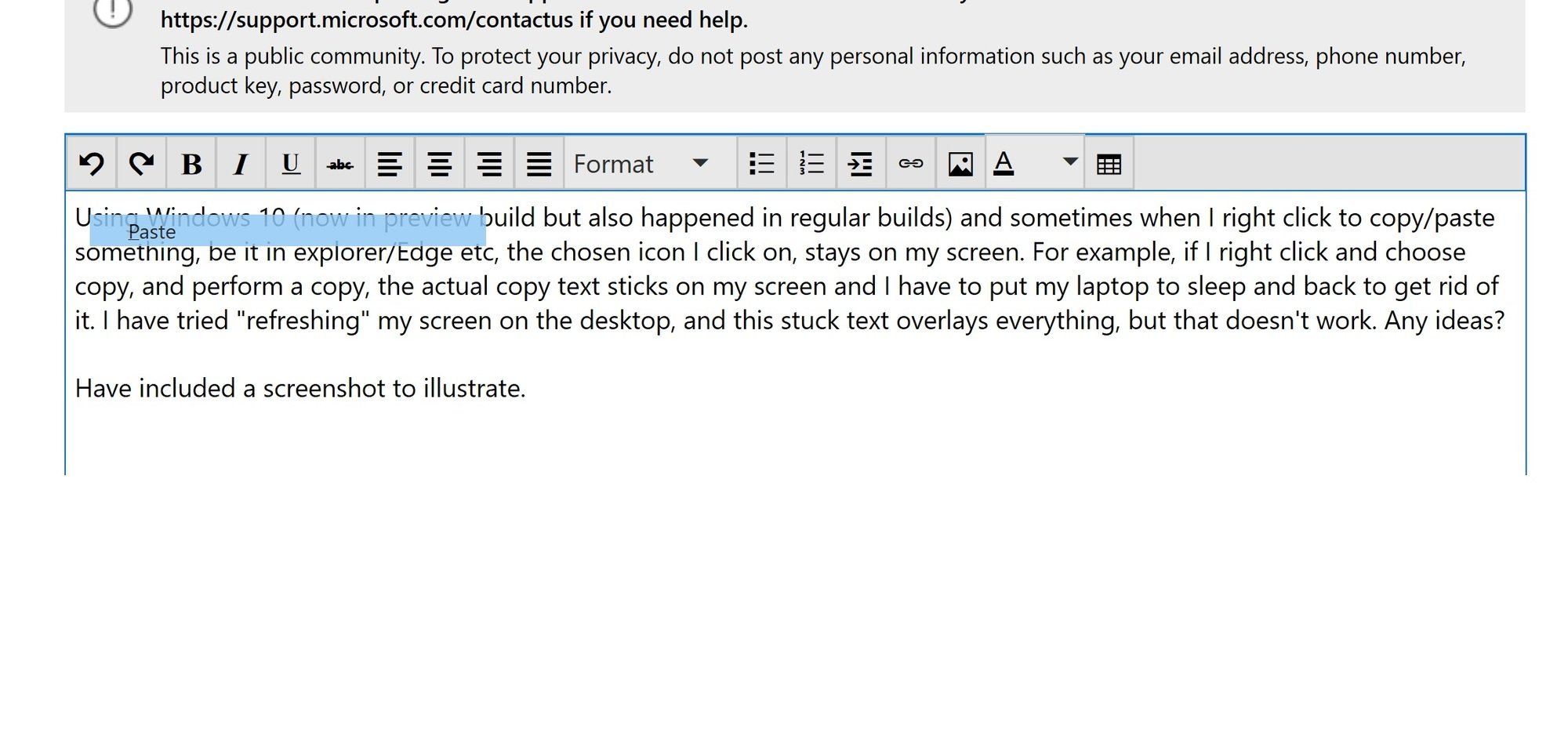 Right click icons sometimes stick onscreen 663690e4-238e-430a-9ab5-94ca82f74554?upload=true.jpg