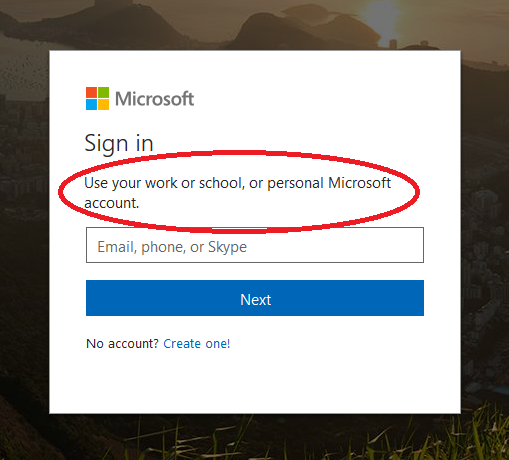 How do I use Microsoft Teams, without a cellphone account, or a work or school organization... 66694547-f44f-4903-a72a-6994763a5a56.png