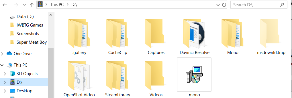 I need help with unmerging videos folder from D drive. 666cf4d1-665e-46be-984b-13abc71b54d8?upload=true.png