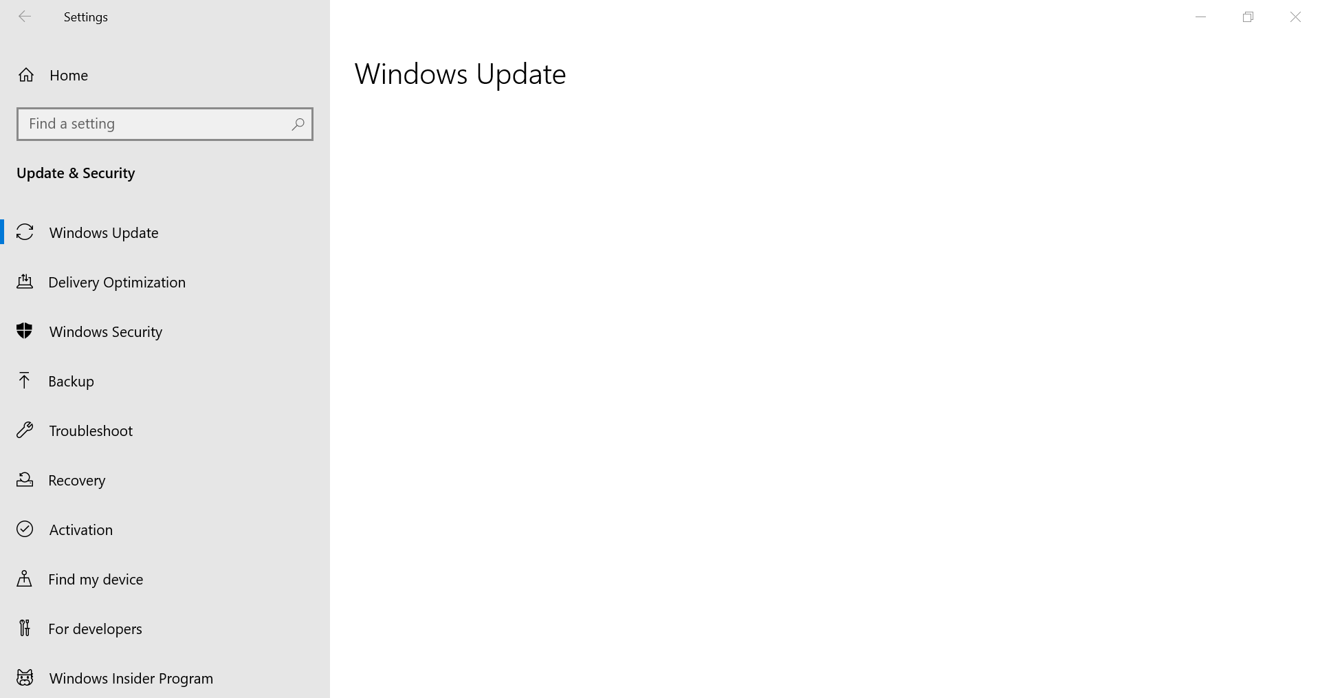 my windows update is not showin anything and stuck forever, pls help !! 66b60e05-9f54-4112-8e24-b4269ee72f20?upload=true.png