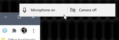 How to remove on-screen microphone & camera warning panel? 6704bef5-f837-406b-a0b2-67a885932798?upload=true.png