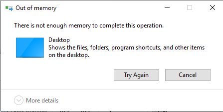 Users reporting false 'Out of Memory' errors when moving a shortcut 67344-untitled.png
