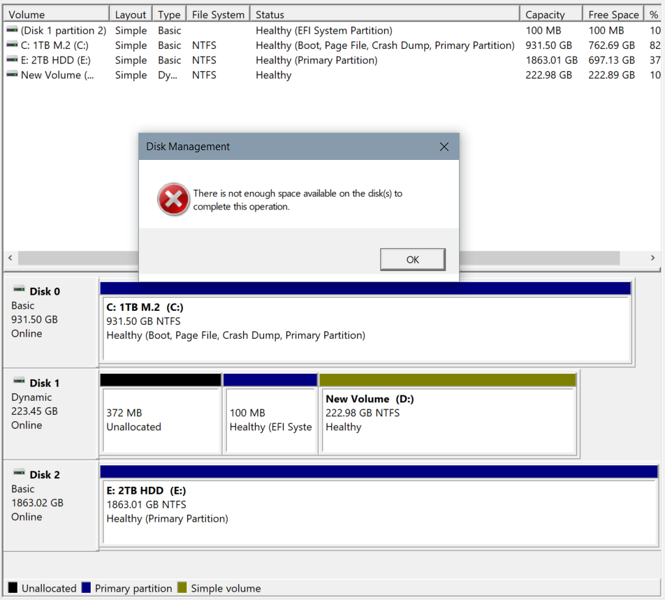 Removing old EFI System partition and converting 3 partitions into 1. 67350253-9902-4945-b5b2-54453e756698?upload=true.png
