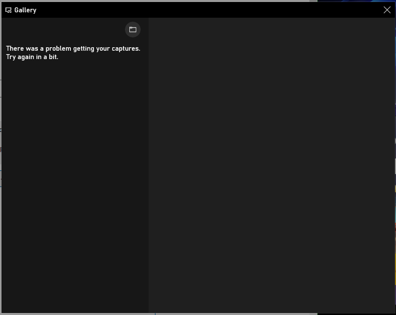 Xbox game bar gallery error - captures not showing up 676f7d2f-d7d0-44f6-b4be-116e67583067?upload=true.png