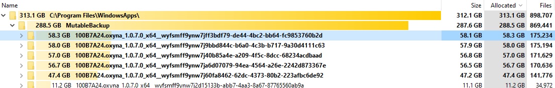 How to delete phantasy star online 2 files from program files > windowsapps>mutablebackup 67a77016-2f7a-44ae-b6a4-8e78b3306dc2?upload=true.jpg