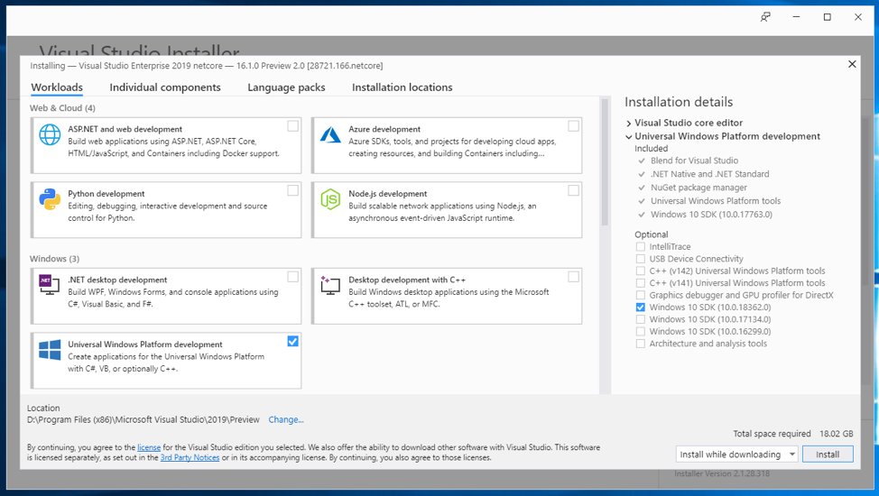 You can start developing on Windows 10 May 2019 Update today 67c1ca65ed1dc2967512c60a64d2bfd6.png