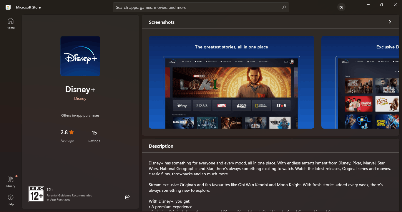Why Disney+ is still not available in the Microsoft Store PH? 69079bab-3c43-4478-8b59-fceba0dad61a?upload=true.png