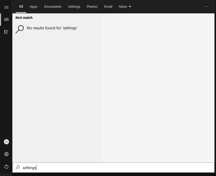 Start menu shortcuts and settings not appearing in start menu search 6940fe62-a363-49b8-9ab9-91b8398ec775?upload=true.png