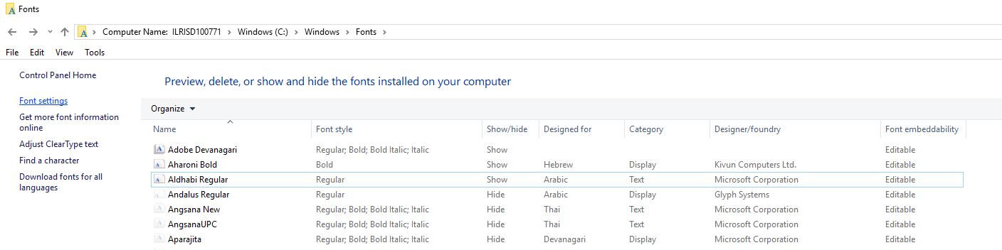 How to uninstall a font that is not showing in the Fonts folder? 694b5be5-a615-4cfb-93c7-998e8aaa576d?upload=true.jpg