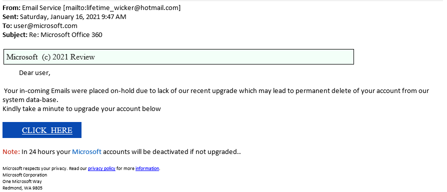 Highly suspicial e-mail I wish to confrim is false.  Sent to my Hotmail claiming if I did... 695e43e4-3dbe-4c94-ace1-a3451cdf79af?upload=true.png