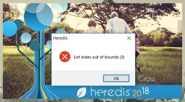 Unable to access Heredis 2018. Error: "List index out of bounds (3)". 696d6fe5-ba58-4273-a111-5c445067ff77?upload=true.jpg