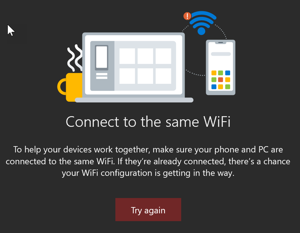 Windows 10 Your Phone App - Samsung Galaxy S10 - ERROR: "Connect to the same WiFi" 6974c614-df69-4789-a9fd-b25afd72fc51?upload=true.png