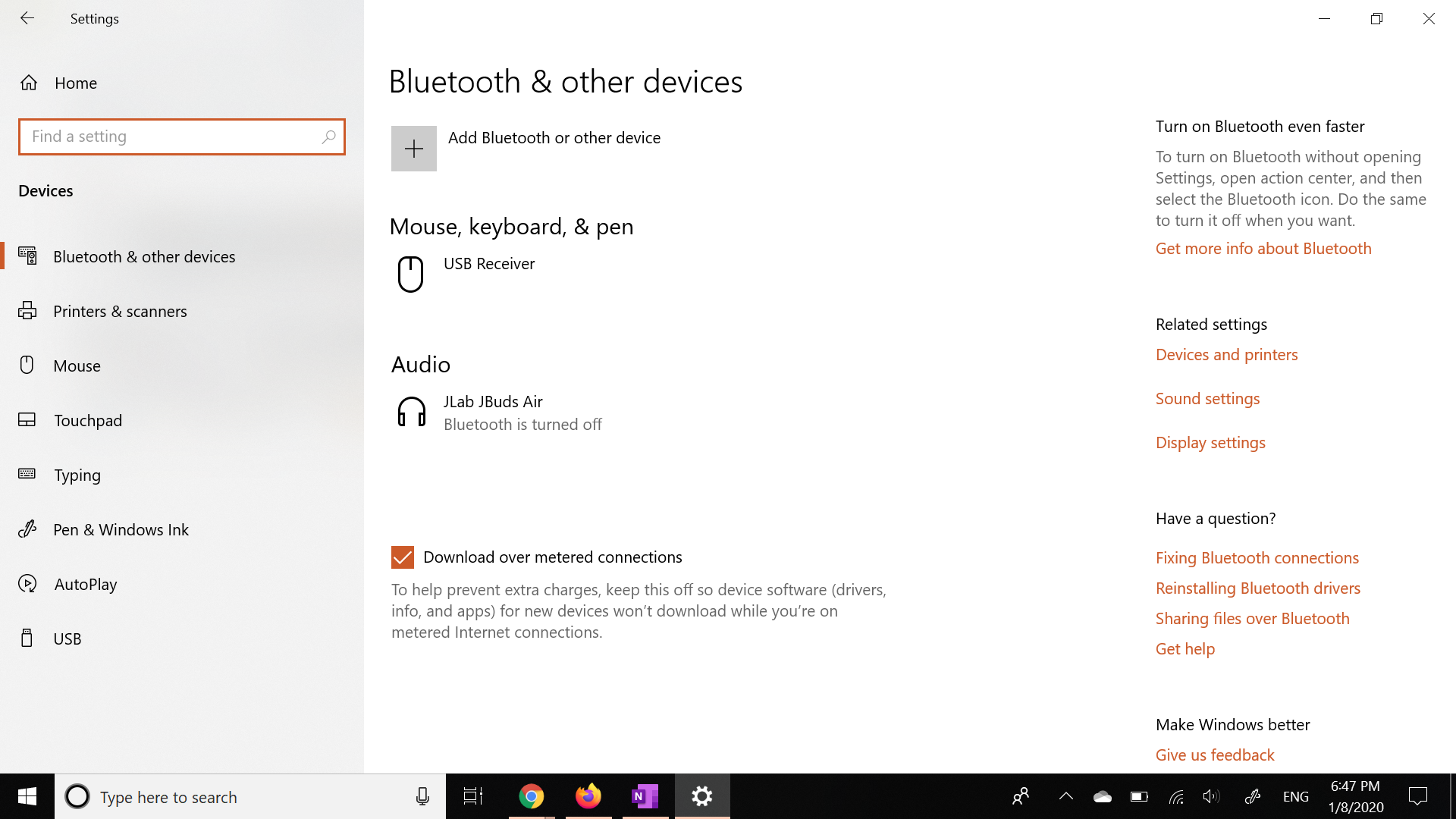 Bluetooth keeps disappearing and reappearing on windows 10 69a68ca1-e93e-4b63-a523-cf5c1b7530e5?upload=true.png