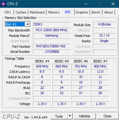 The software shows 2 RAM slots but can't find the second slot? 69aba2c1-6012-4aa9-b2de-d56838b9e8a7?upload=true.png