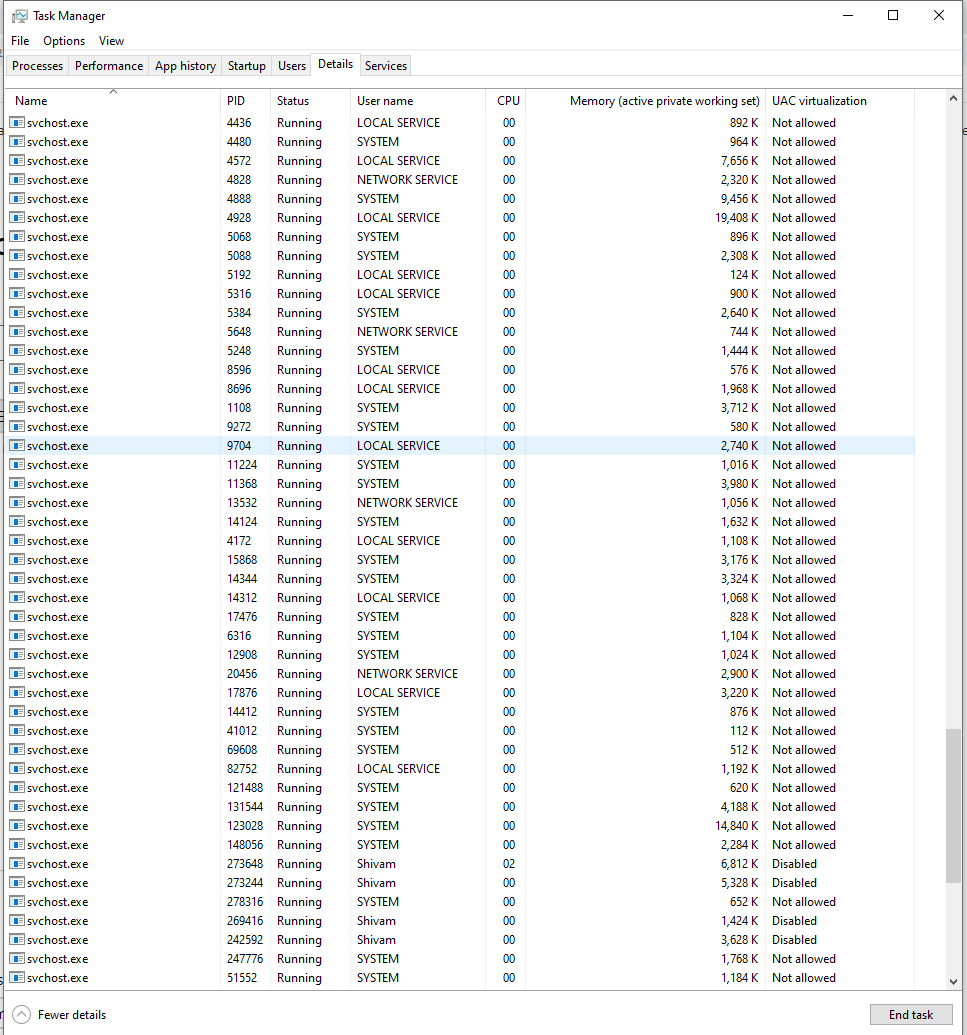 High Ram usage and too many Svchost process 6a1bc2a8-7557-4888-8ab1-2bee2b702339?upload=true.png