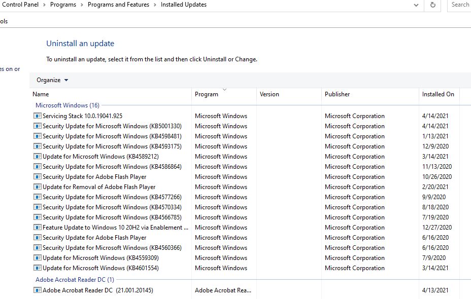 Windows 10 Installed Update Extended Fields Won't Display in "Details" View 6a34da92-2b0a-4b7e-9e91-e66336317514?upload=true.jpg