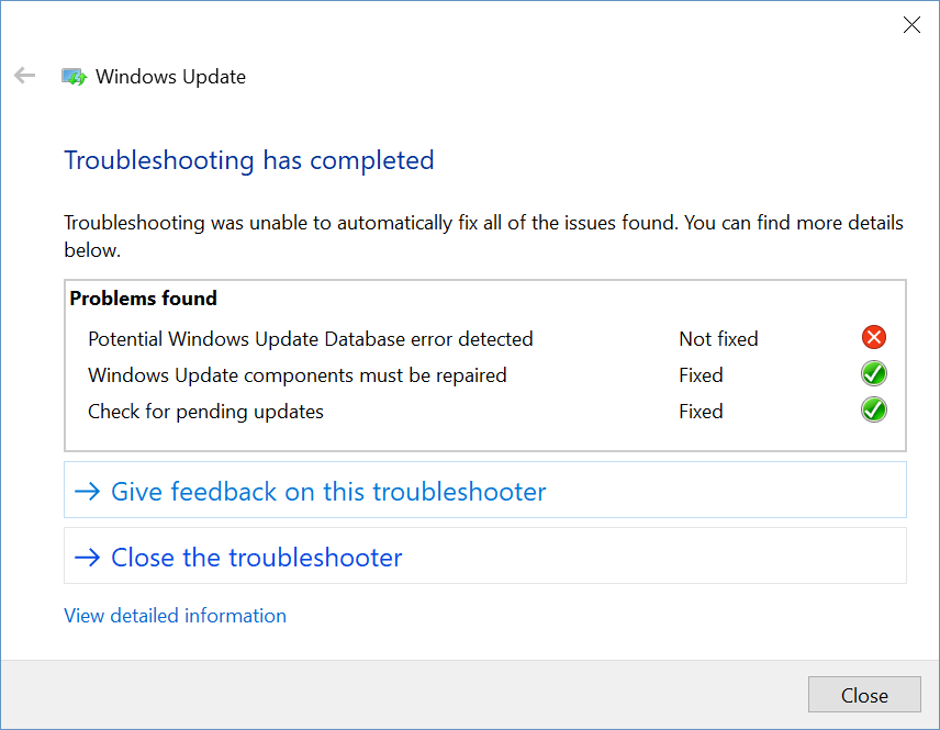 Failed Update to 1903. Getting Error 0x80070003 6ac42158-a19b-4d8f-b916-1ca1b909bd88?upload=true.png