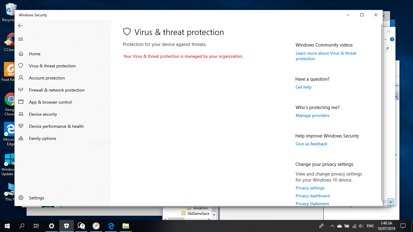 My windows defender folder in task scheduler has nothing and i cant active the antivirus 6af4d08d-2666-465e-9d49-59b7d4b6ce86?upload=true.png