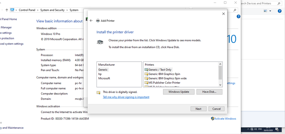 Basic Printer Not Available In Latest Windows 10 Pro Build 6b1c7d2c-60a2-4e79-ae16-4168a05f0c84?upload=true.png