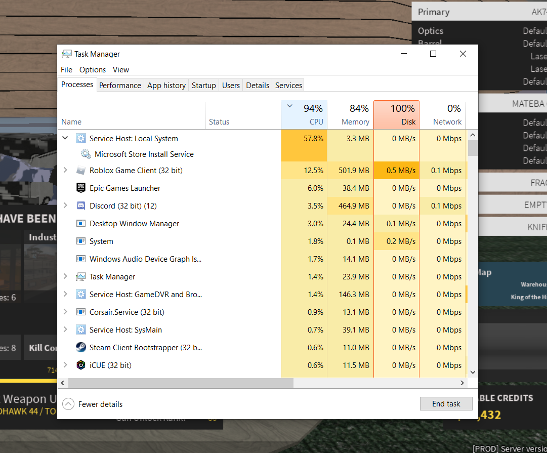 Background process "Service Host: Local System" with "Microsoft Store Install Service"... 6b29ae5f-4011-4127-a586-ff7c31491935?upload=true.png