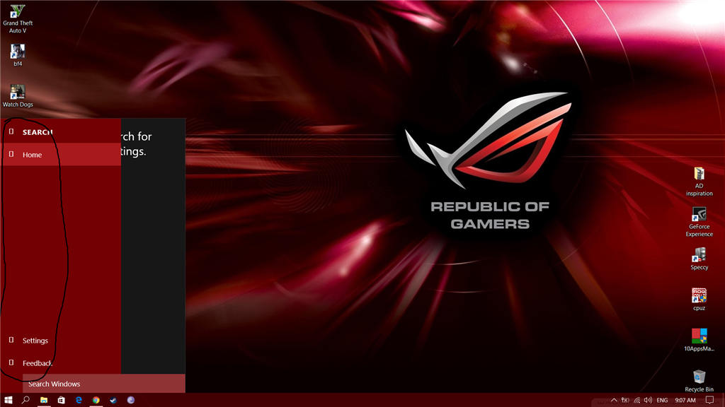 The logos of the apps in the search Cortana are black squares with an "x" inside. 6ba2e285-7314-4660-ad96-3cd111469bb8.png