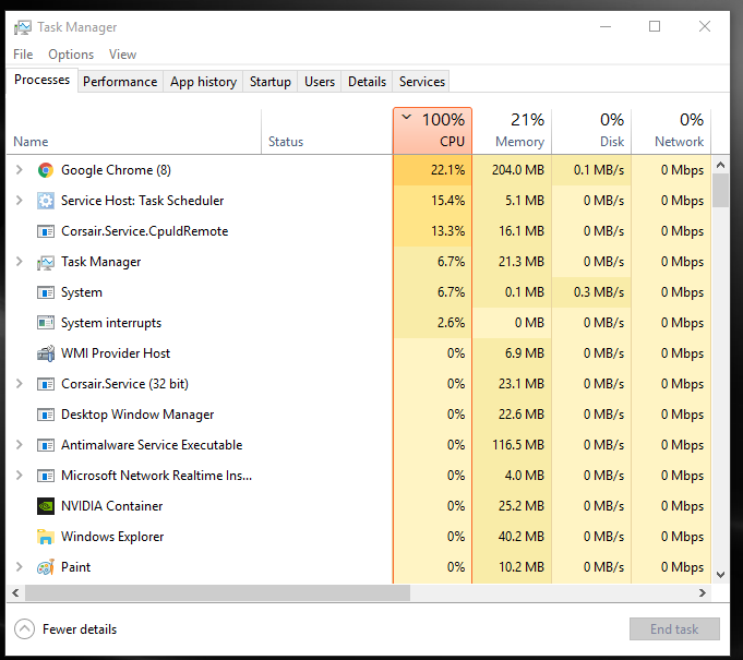 100% CPU usage 6bd70309-2db6-481f-a8d3-9db045cef03b?upload=true.png