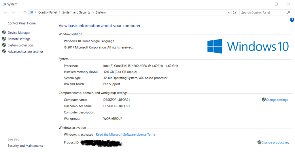 My laptop says Installed memory RAM 6.00Gb (5.89GB usable) 6c178eb4-4b78-45f8-bb5d-6544caccc3e9.png