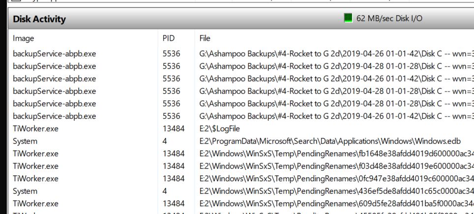 Disk 100%, the resource monitor shows a lot of things that I don't understand 6c2dc27e-5302-4b2c-8863-9d15b1f495fe?upload=true.jpg