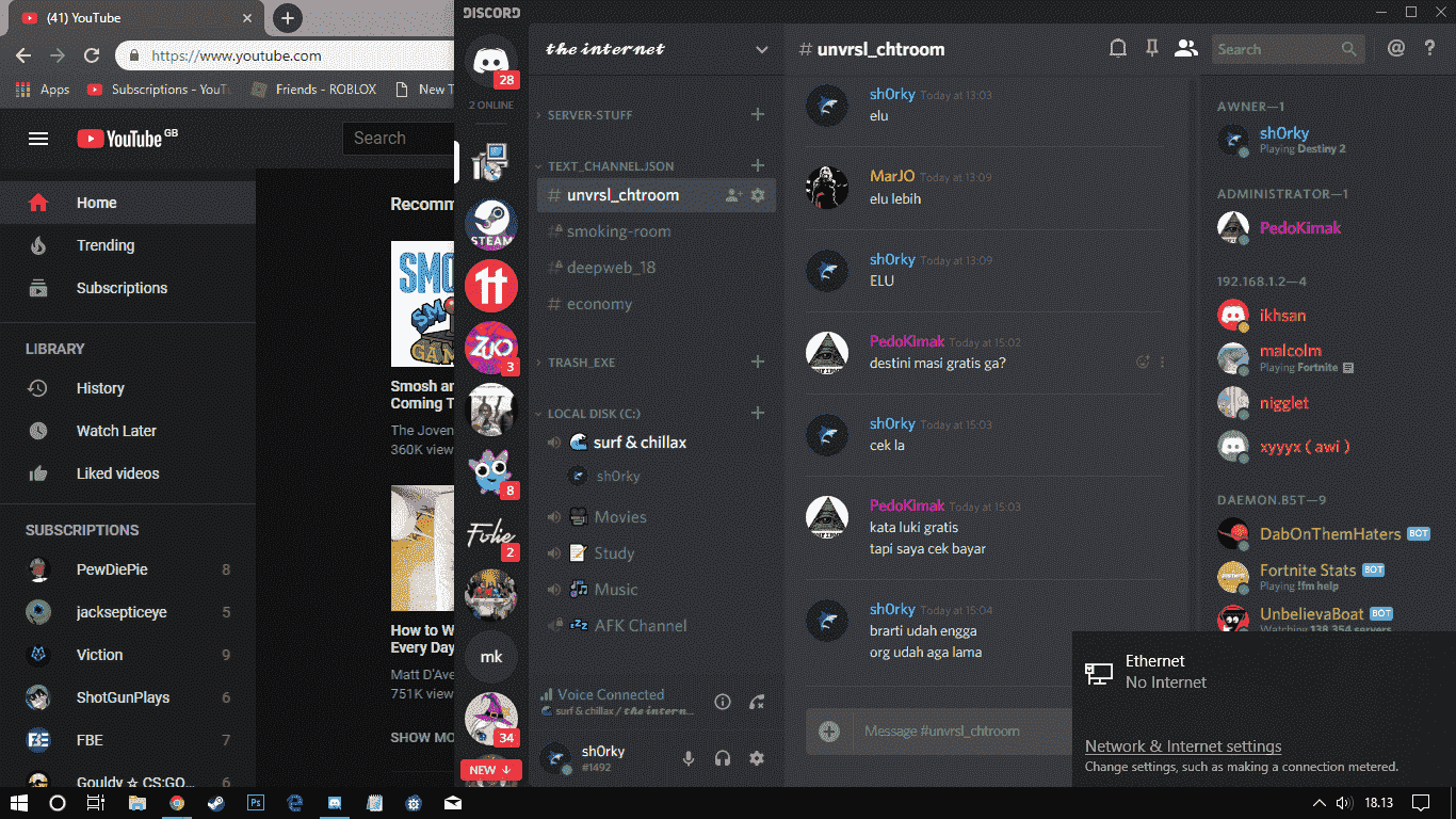 Ethernet (No Internet) but i can browse, watch youtube, discord. 6c35043b-348b-421e-83bf-3d64ee6545e8?upload=true.png