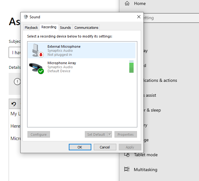 I have a unique microphone Issue 6c6cd303-1ef7-4043-9e8e-bf4ac1088c1f?upload=true.png